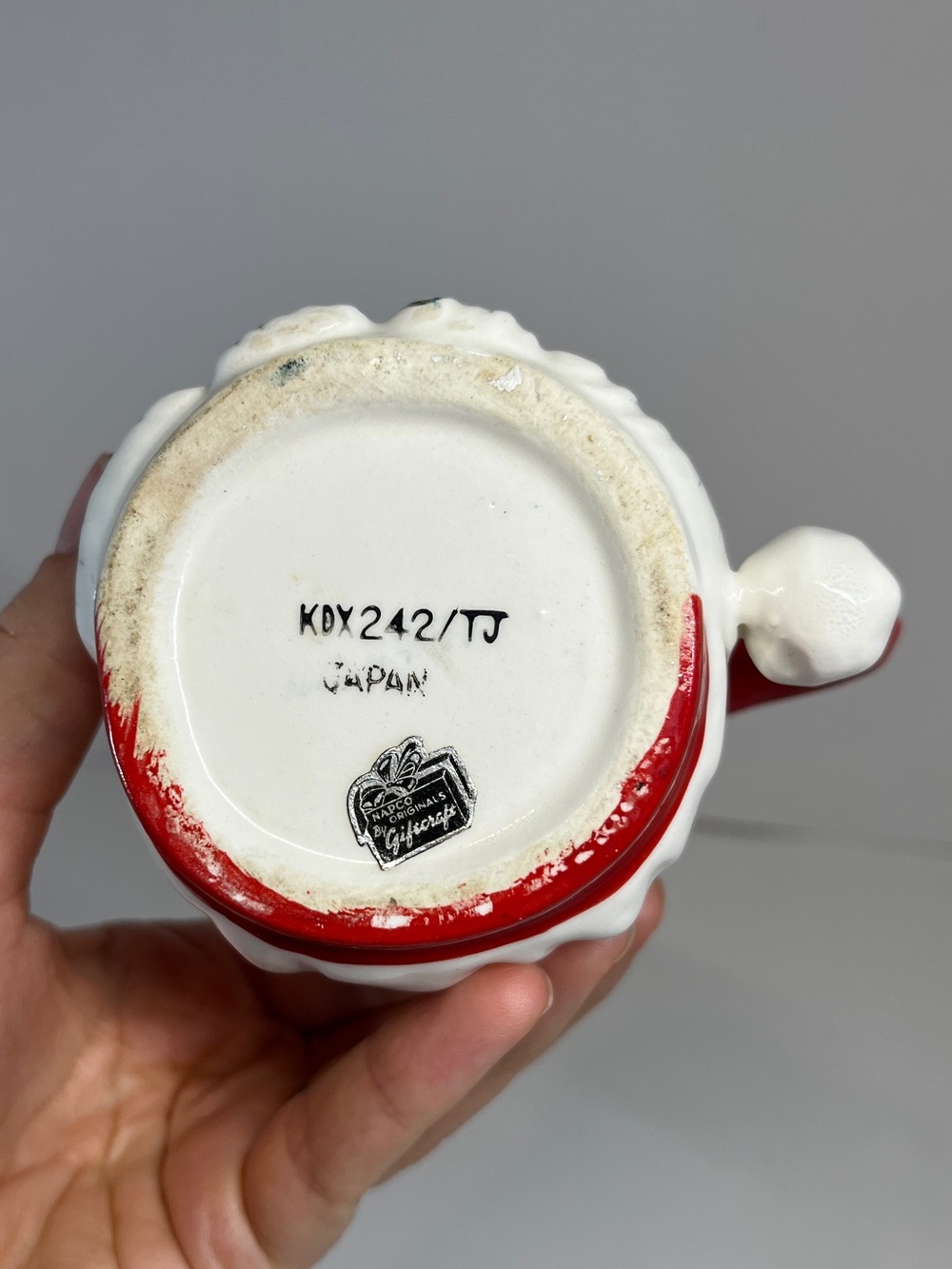 Vintage Napco Winking Santa Clause Mug Christmas Holiday MCM 1950s Kitschy Japan - Picture 3 of 11